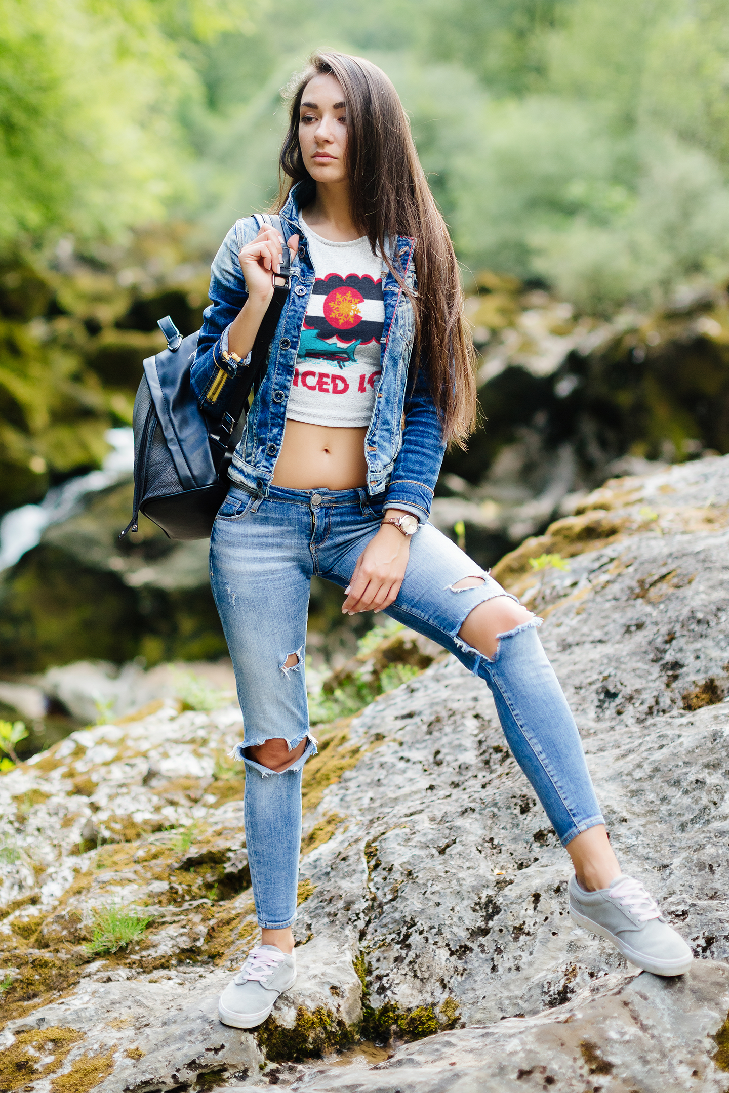 Colorado Cropped Beach Tee